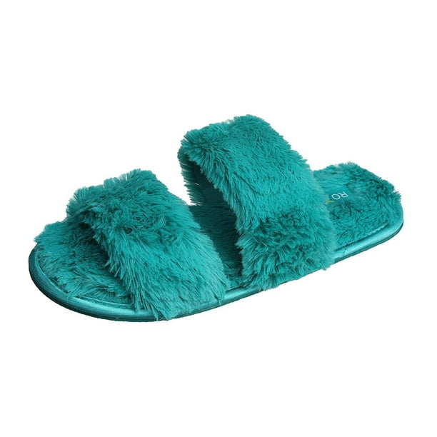 Details about  / Isotoner Women Memory Foam Faux Fur Slip-On Slippers Size 9.5-10 XL